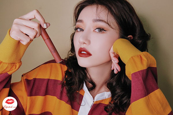 Review son 3CE Velvet Lip Tint Taupe